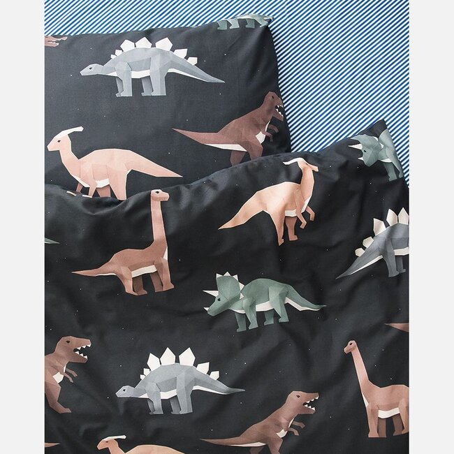 Dinosaurus dekbedovertrek donker