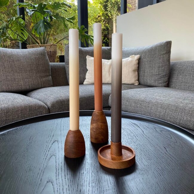 Gradient candles long 30cm - pine apple