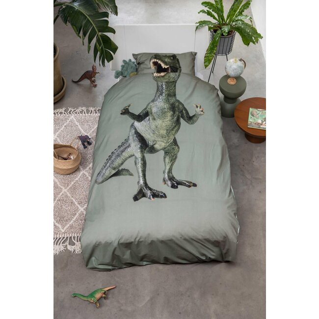 Dino jurassic green 140 x 200/220cm + 1 sloop