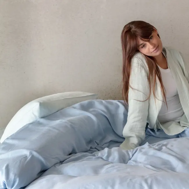 DBO tencel satijn - sky blue