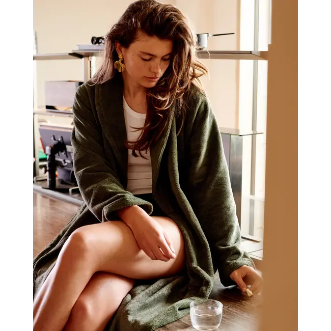 Badjas beaumont - sage green