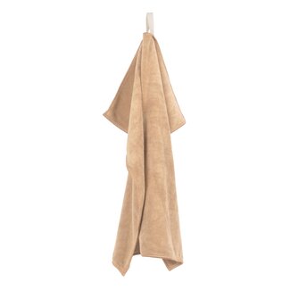 Handdoek microvezel - sand (2st 60x40 cm)