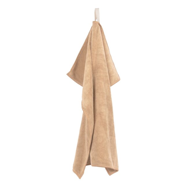 Handdoek microvezel - sand (2st 60x40 cm)