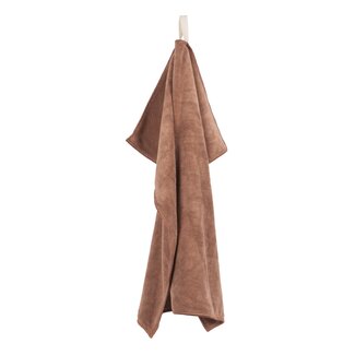 Handdoek microvezel - cognac (2st 60x40 cm)