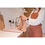 Handdoek microvezel - cognac (2st 60x40 cm)