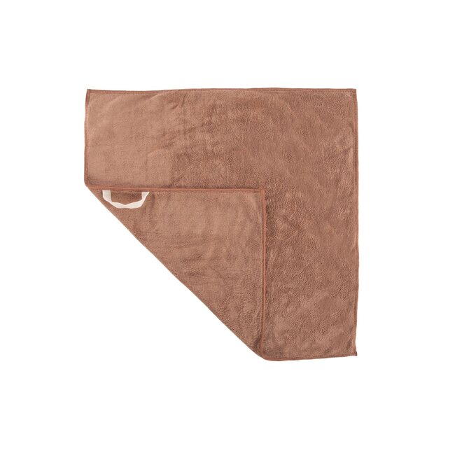 Handdoek microvezel - cognac (2st 50x50 cm)
