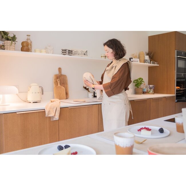 Keukenhanddoek microvezel - sand (2st 60x40 cm)