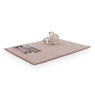 Afwas droogmat microvezel - cognac (45x55 cm)