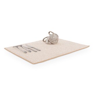 Afwas droogmat microvezel - sand (45x55 cm)