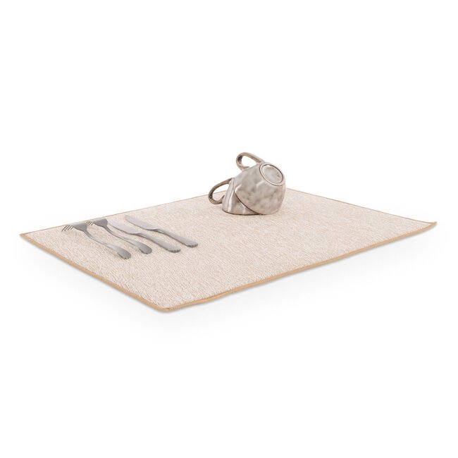 Afwas droogmat microvezel - sand (45x55 cm)