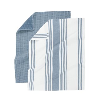 Keukenhanddoek Combo - blauw (4st 50x70 cm)