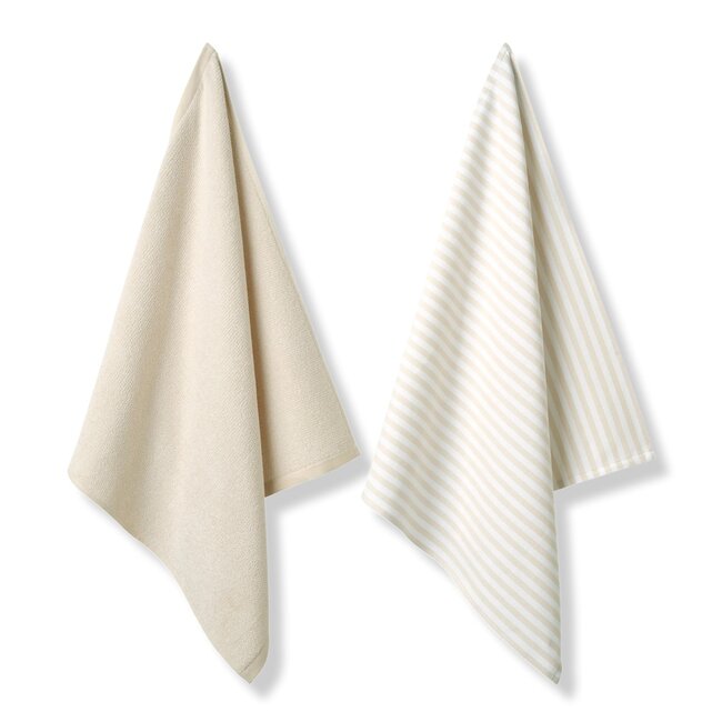 Set handdoek + theedoek 60 x 60 cm