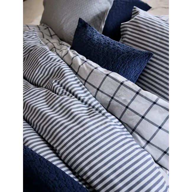 DBO Dundee flanel - blue ink (240x200/220 +2slopen)