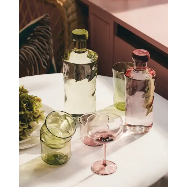 Swirl glas klein - moss