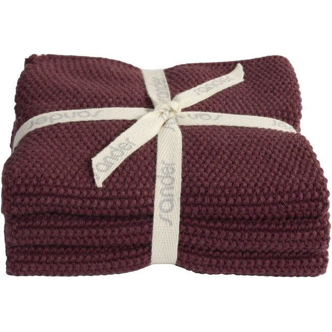 Allstars vaatdoek (set van 3 stuks) - Burgundy (fb 24)