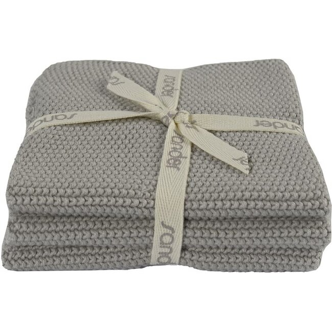 Allstars vaatdoek (set van 3 stuks) - Lichtgrijs (fb 21)