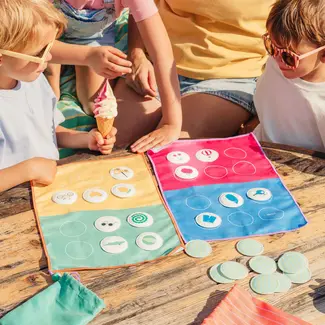 QUUT 2-in-1 travel game - bingo & lotocolor