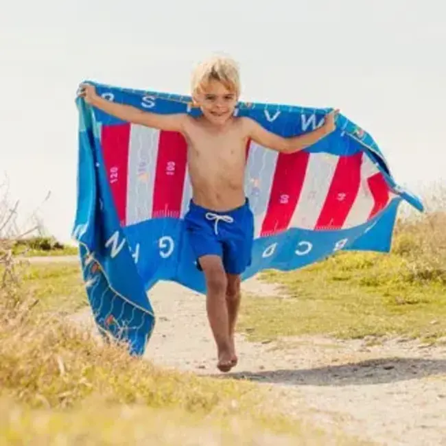 Play towel 180x100 cm - lighthouse blue