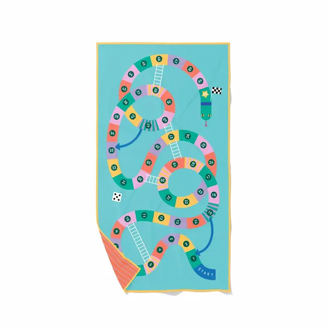 Play towel 180x100 cm - snake & ladders
