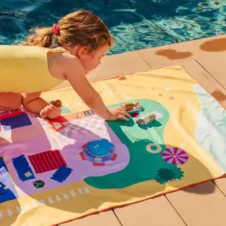 QUUT Play towel 140x70 cm - doll house