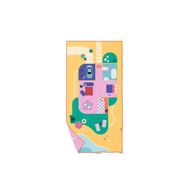 Play towel 140x70 cm - doll house