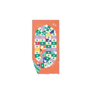 QUUT Play towel 140x70 cm - game of the goose