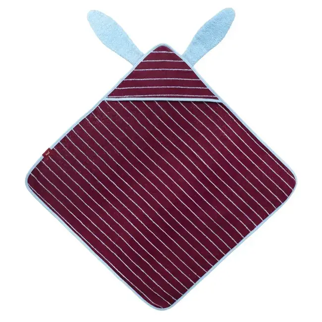 Cotton hooded towel 75x75 cm - bunny