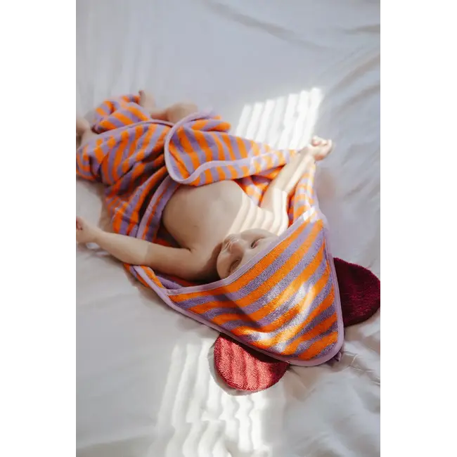 Cotton hooded towel 75x75 cm - bear