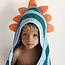 Cotton hooded towel 75x75 cm - dino