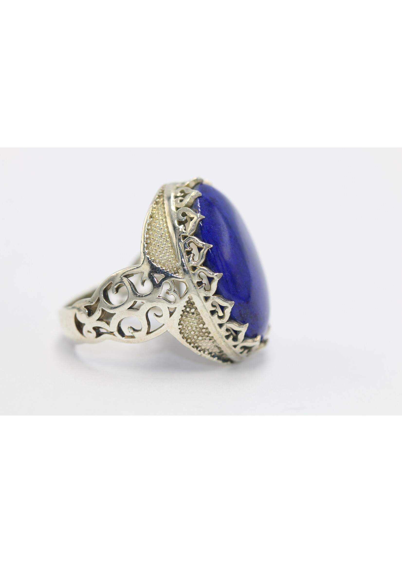 Bague en argent 925 sertie de Lapis lazuli naturel