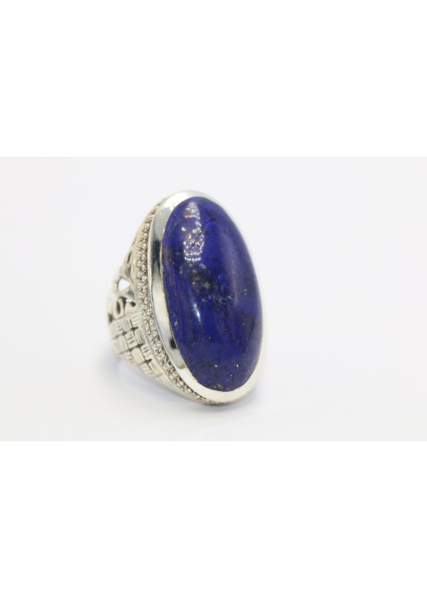 Bague en argent 925 sertie de Lapis lazuli naturel