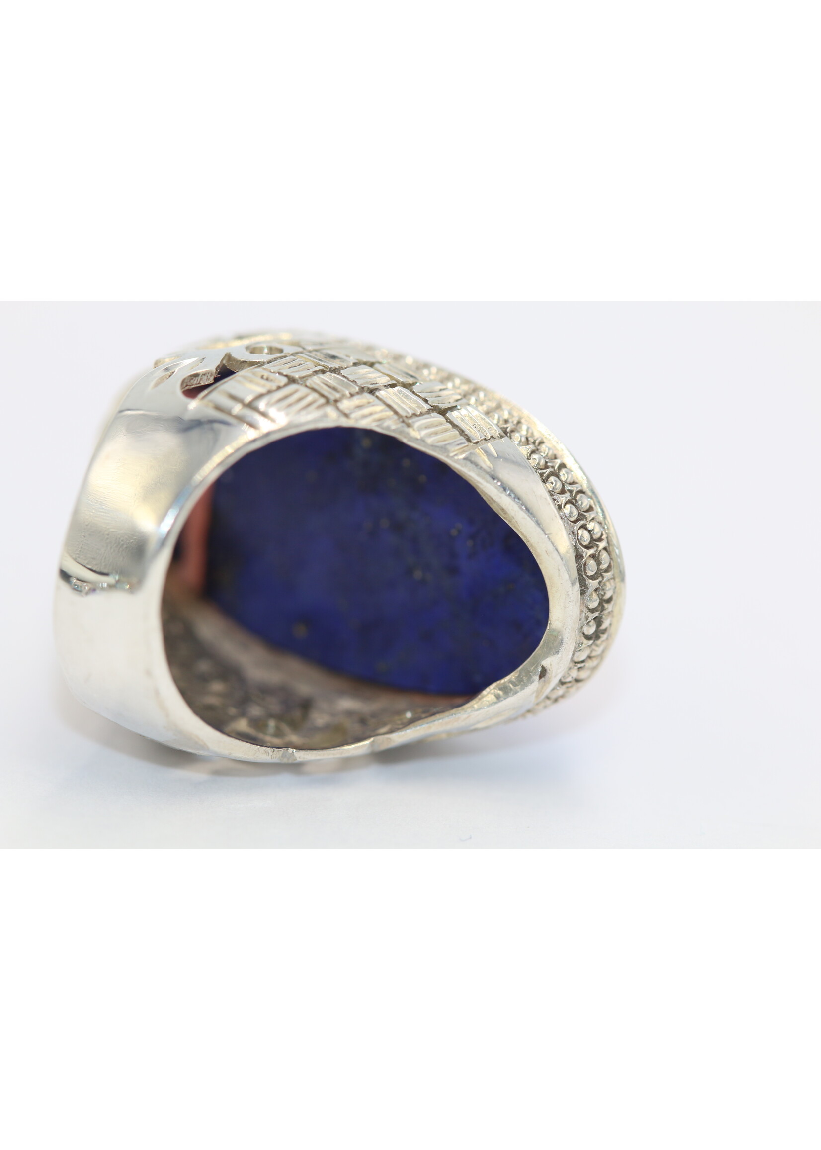Bague en argent 925 sertie de Lapis lazuli naturel