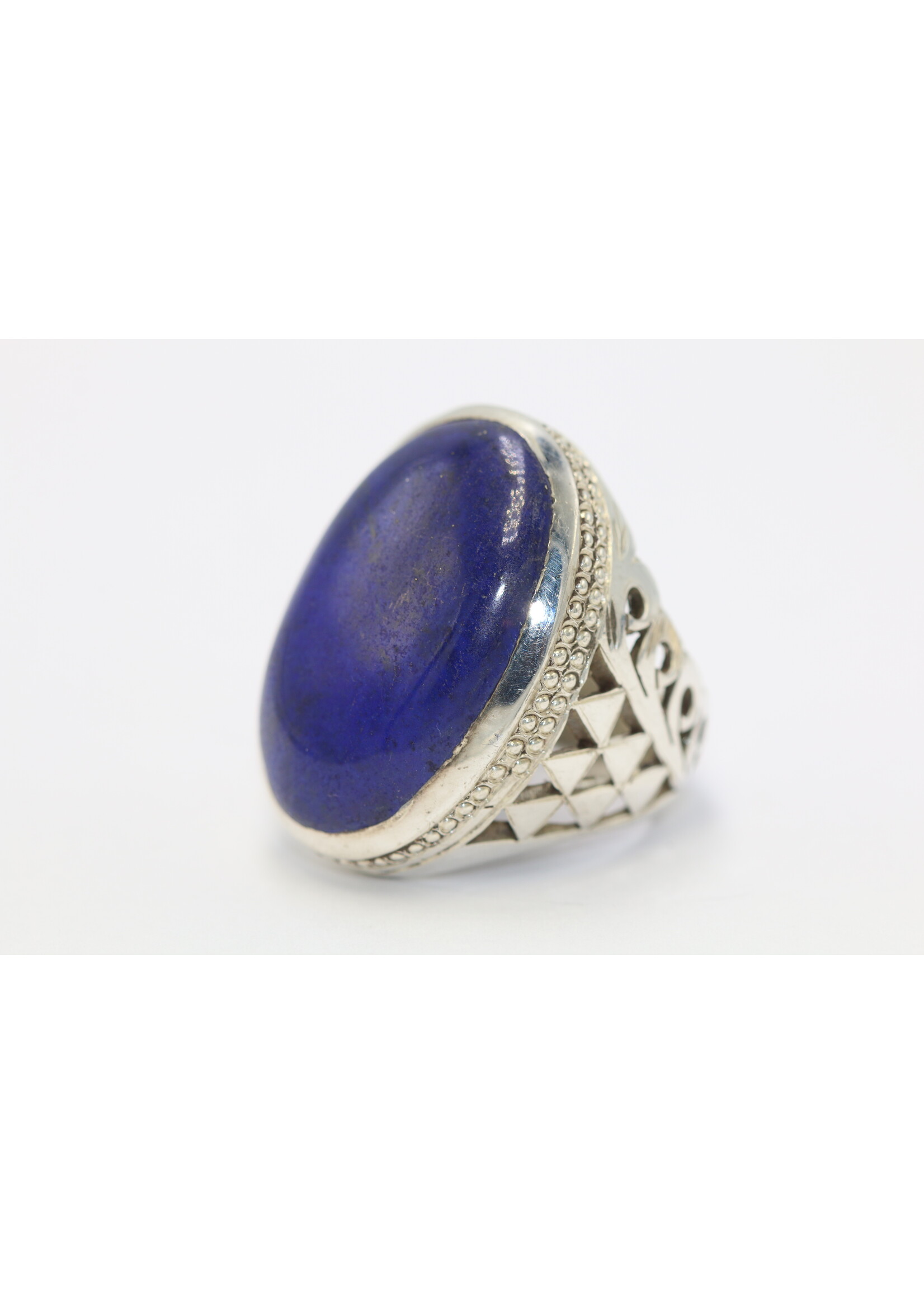 Bague en argent 925 sertie de Lapis lazuli naturel