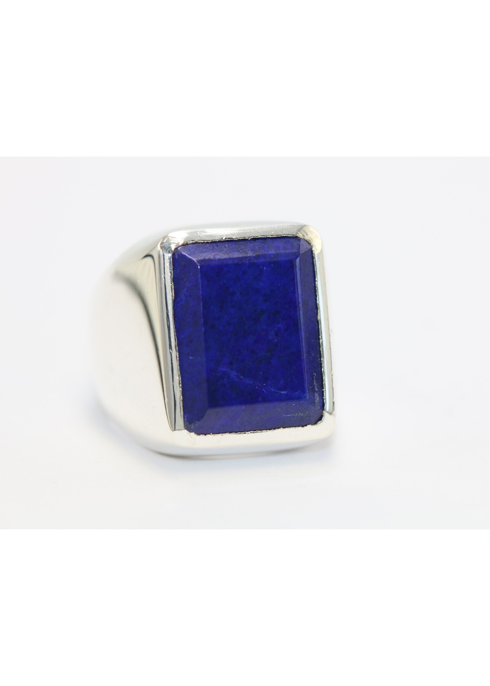 Bague en argent 925 sertie de Lapis lazuli naturel