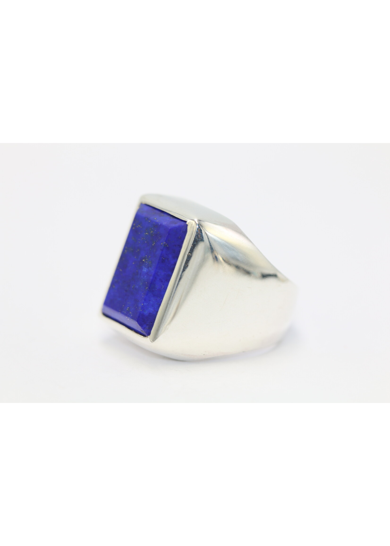 Bague en argent 925 sertie de Lapis lazuli naturel