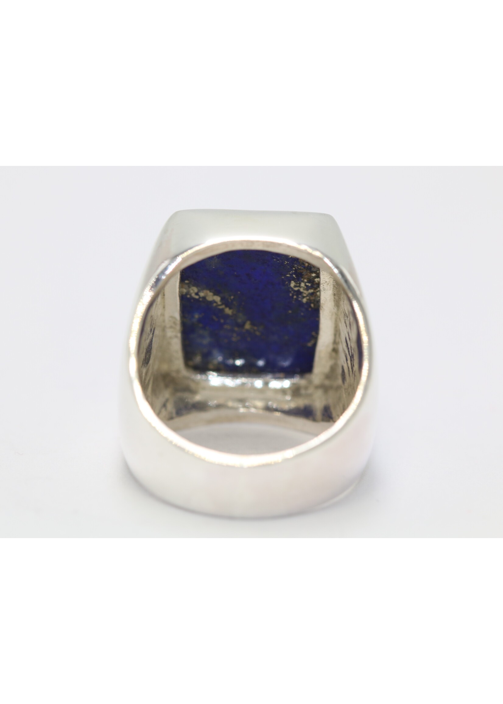 925 zilver ring bezet met natuurlijke Lapis lazuli