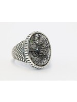 Bague avec Quartz Rutilé