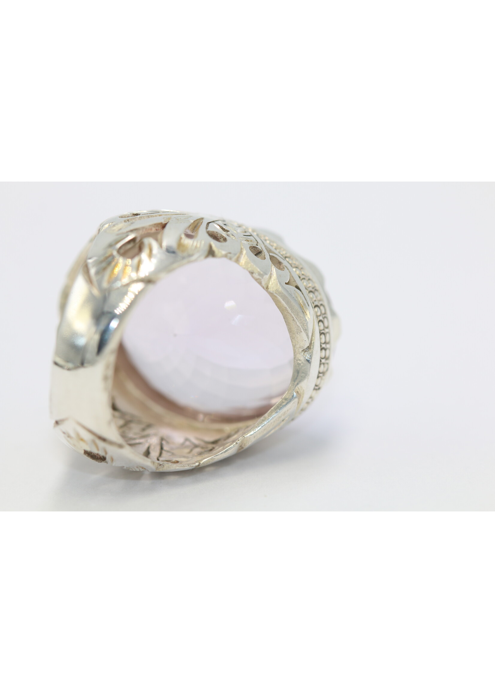 925 zilver ring bezet met natuurlijke Amethist