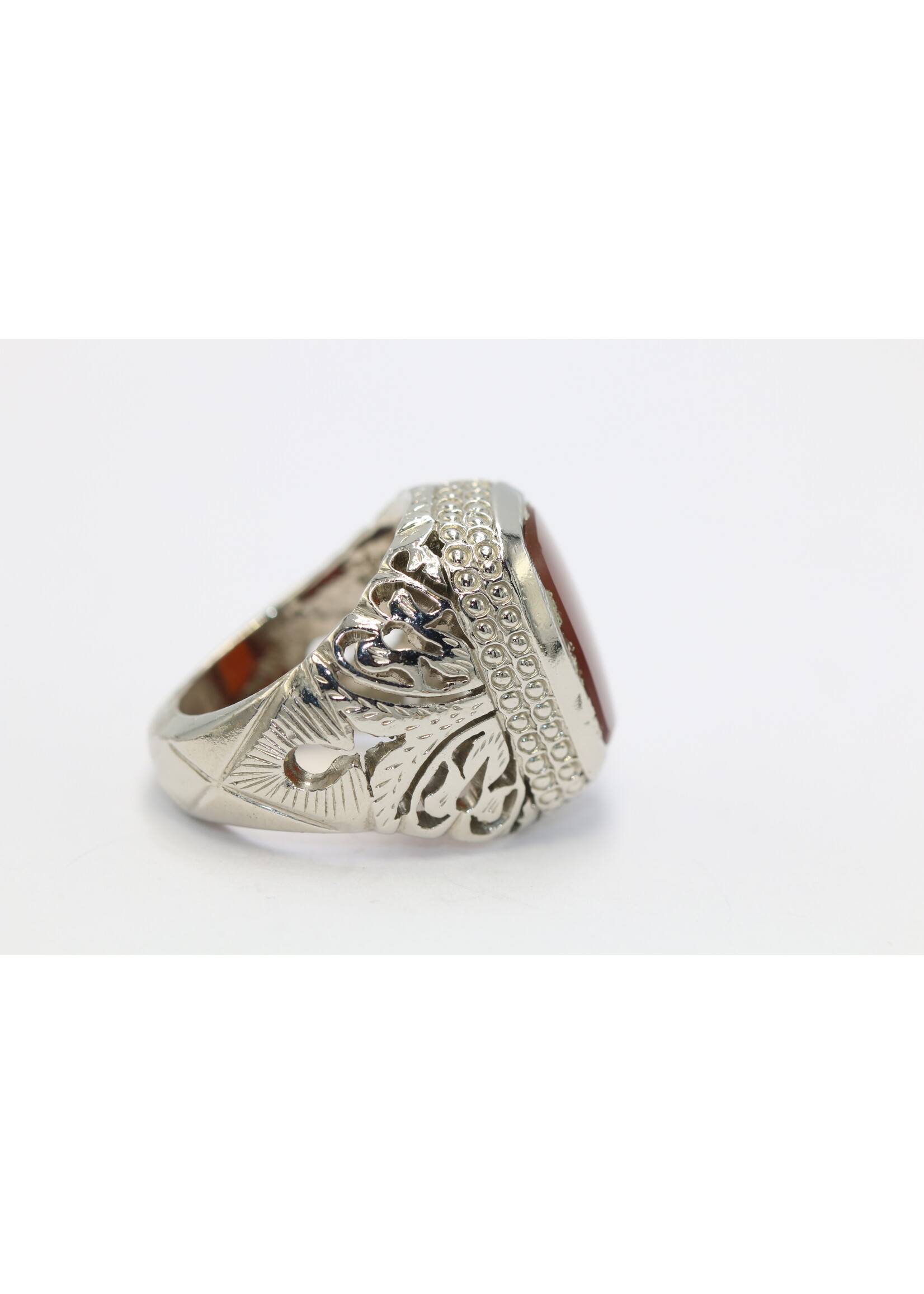 Anello in argento 925 con corniola naturale