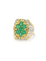 Ring met smaragd