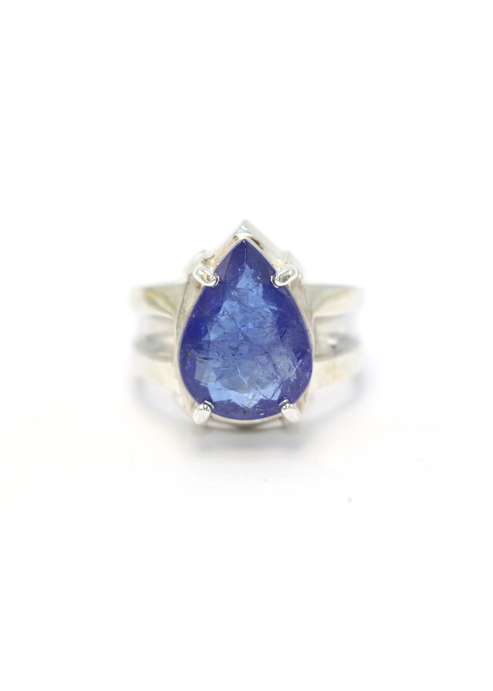 925 zilver ring bezet met natuurlijke Tanzaniet