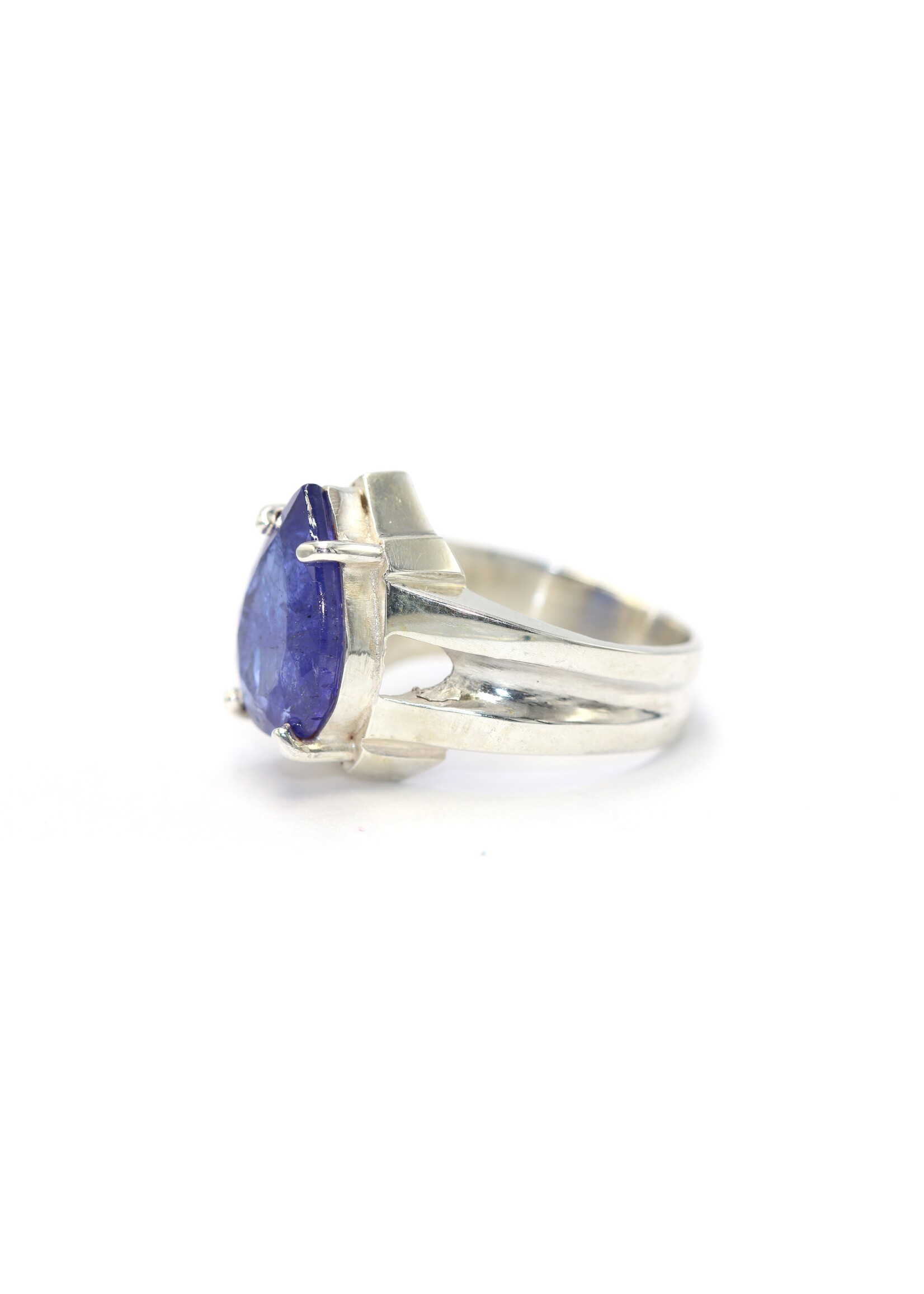 925 zilver ring bezet met natuurlijke Tanzaniet