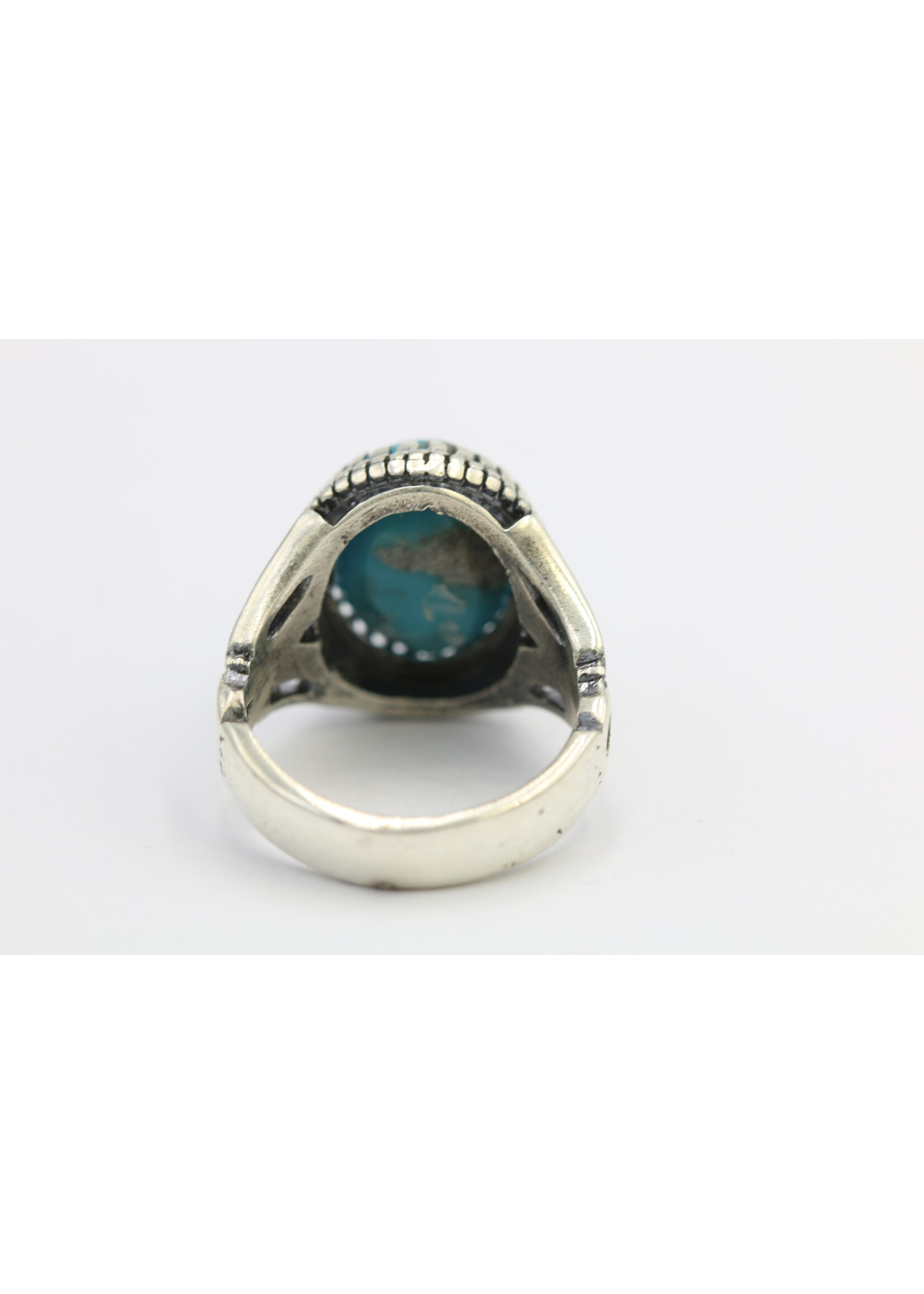925 zilver ring bezet met natuurlijke Turquoise