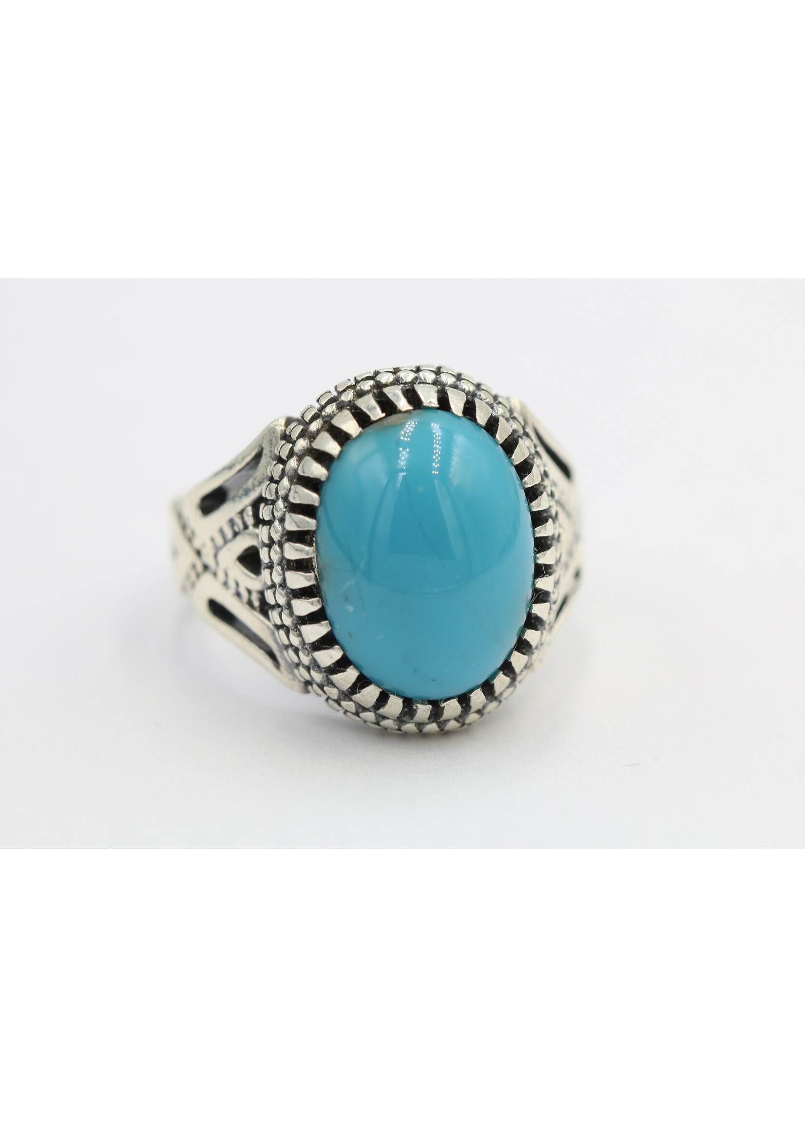 925 zilver ring bezet met natuurlijke Turquoise