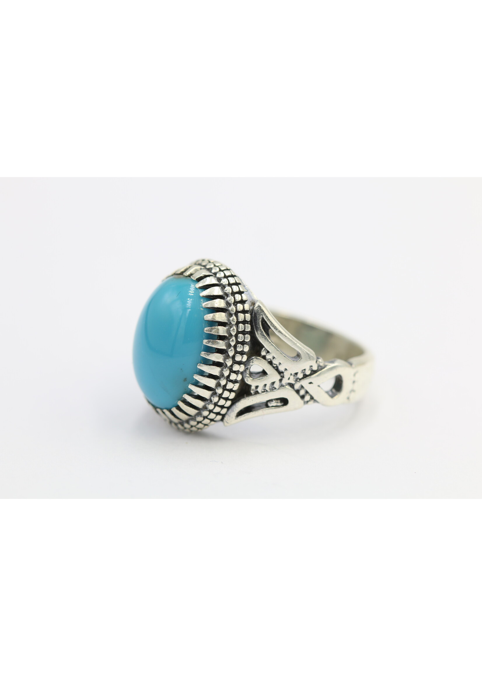 925 silver ring set with natural Turquoise