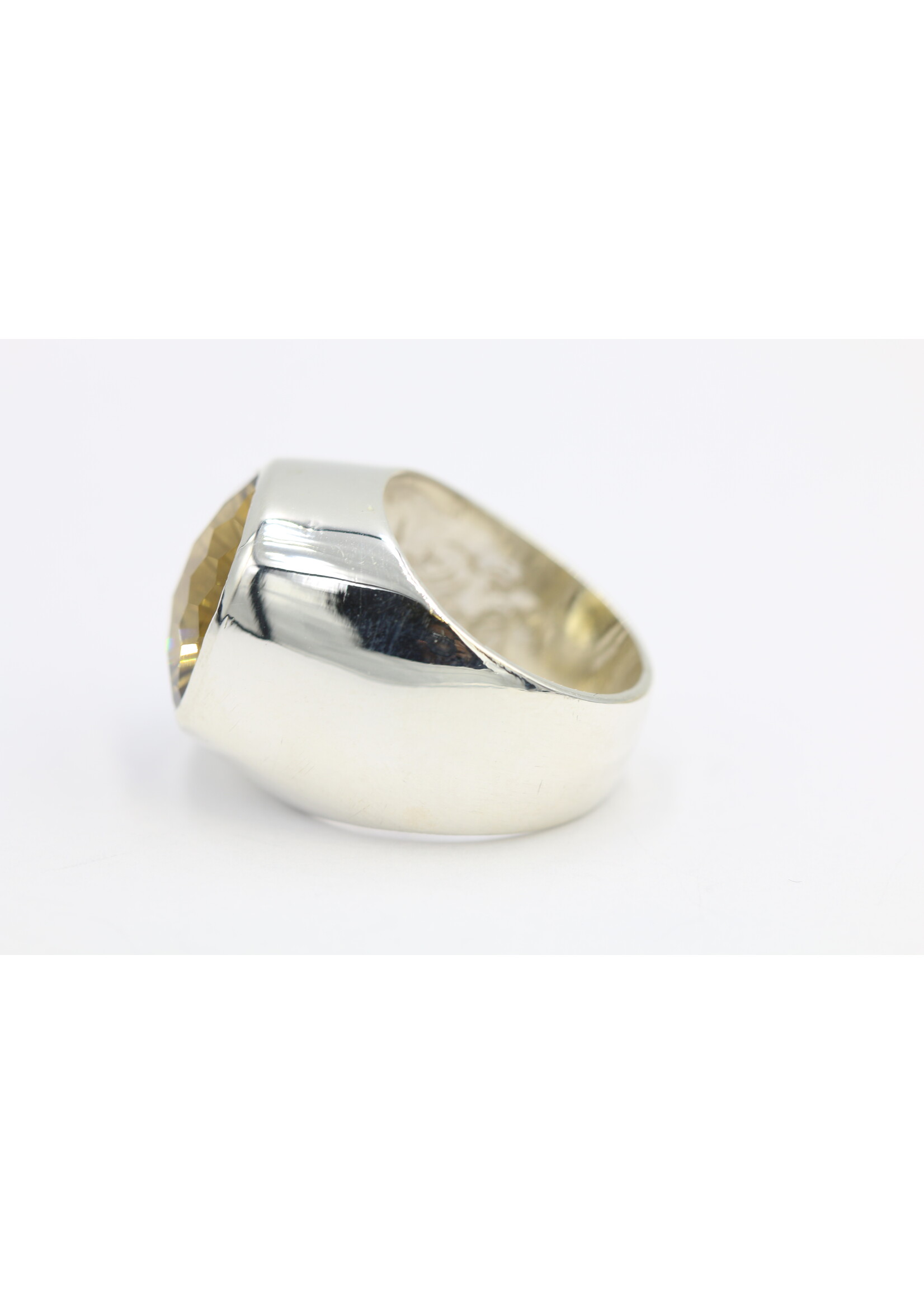 925 zilver ring bezet met natuurlijke Citrien