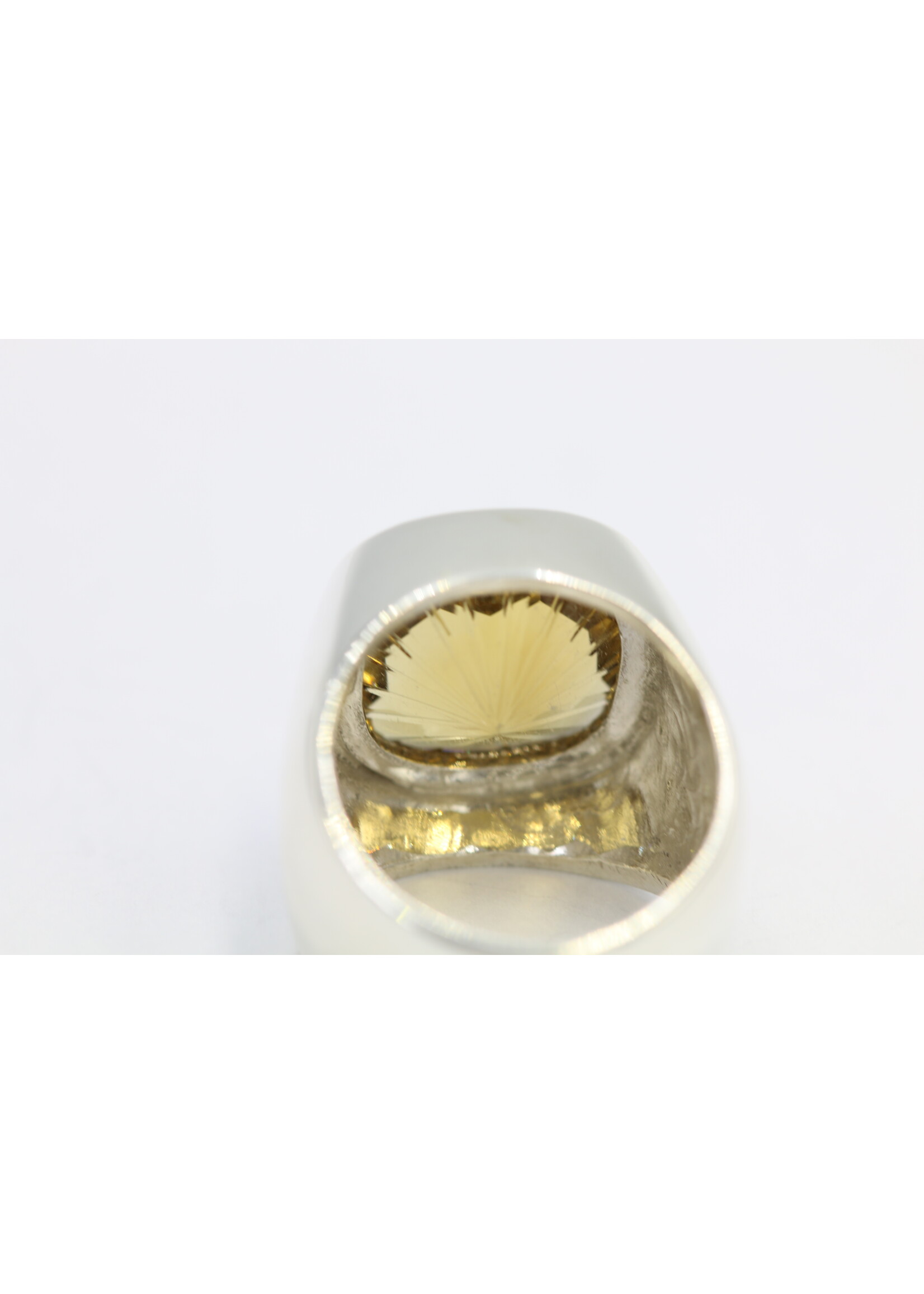 925 zilver ring bezet met natuurlijke Citrien