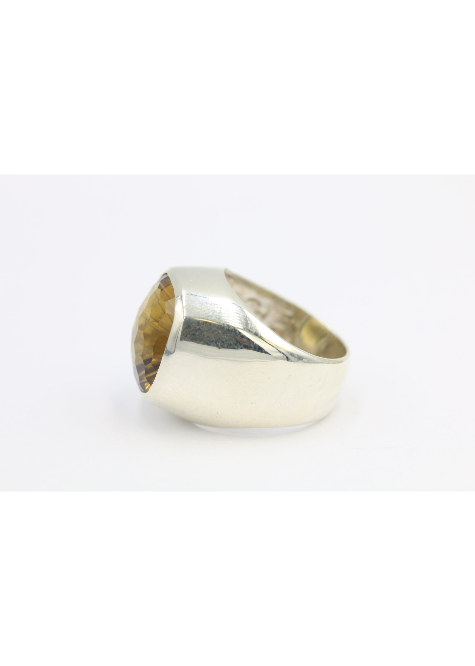 925 zilver ring bezet met natuurlijke Citrien