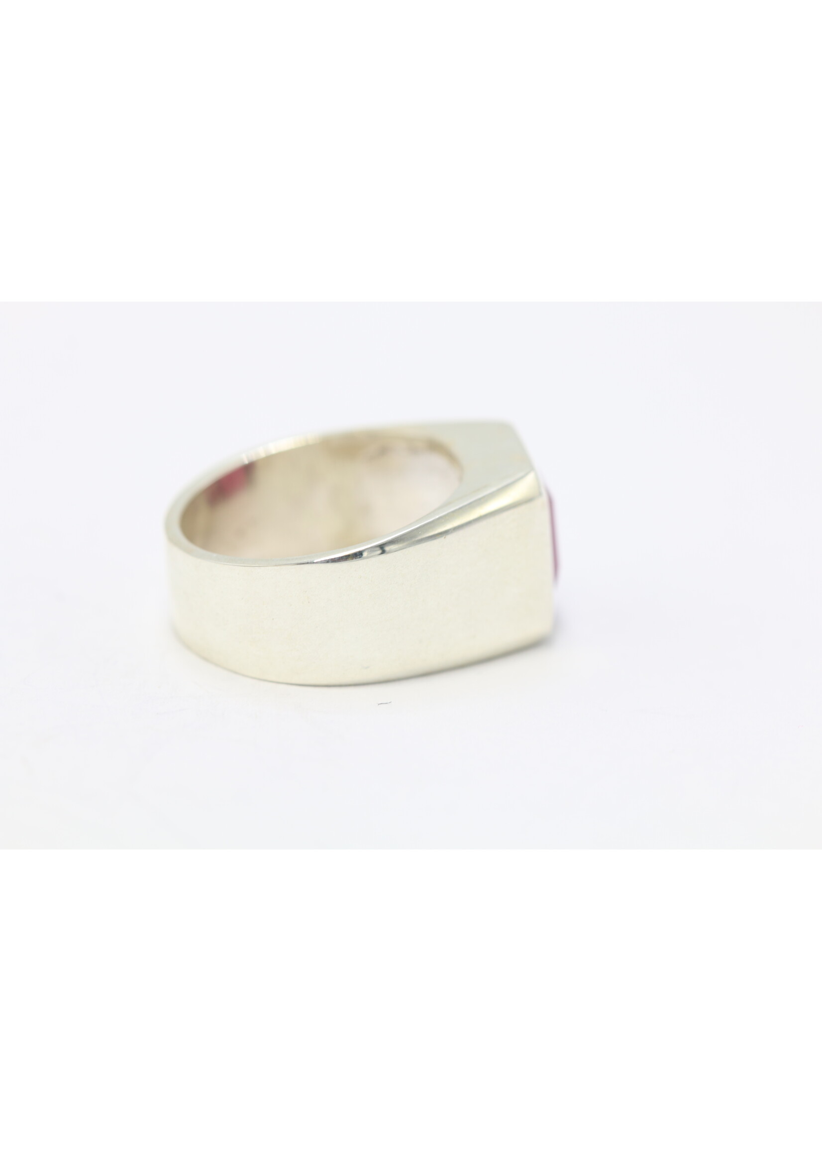 Anello in argento 925 con rubino naturale