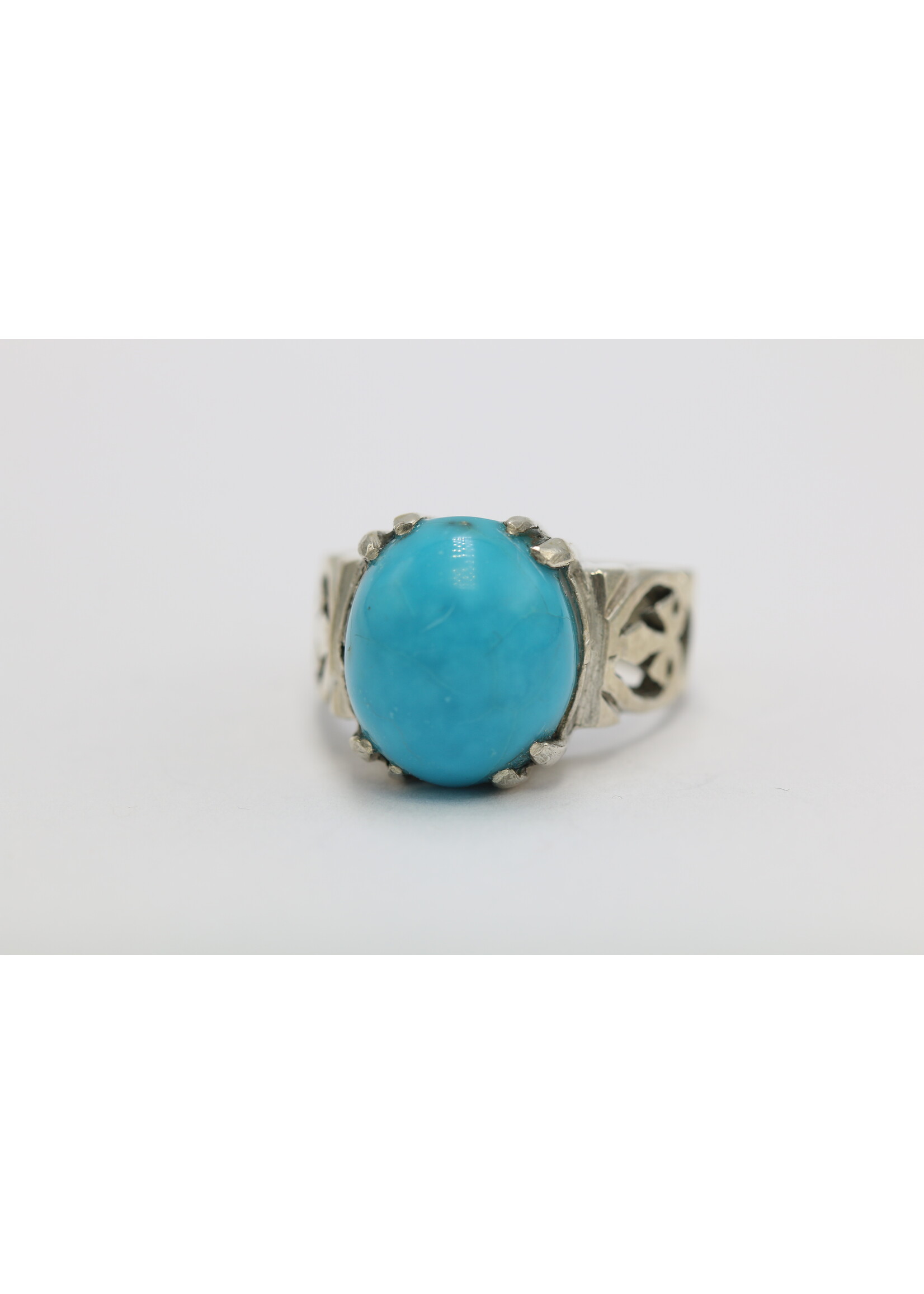925 silver ring set with natural Turquoise